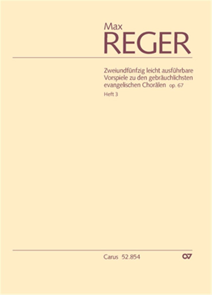 53 leicht ausführbare Vorspiele op. 67, Heft 3